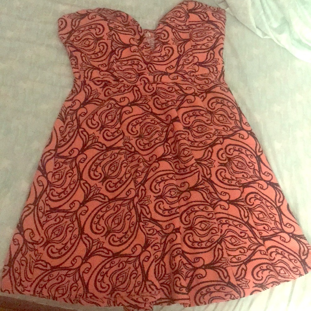 Papaya Skater dress, deep V!